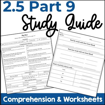 Preview of Substep 2.5 Reading System Part 9 Study Guide