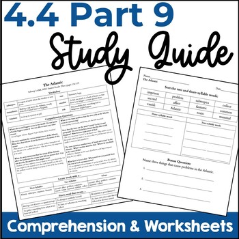 Preview of Substep 4.4 Reading System Part 9 Study Guide