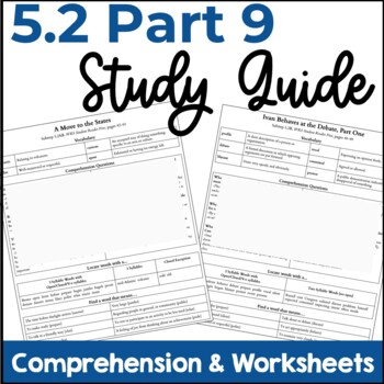 Preview of Substep 5.2 Reading System Part 9 Study Guide