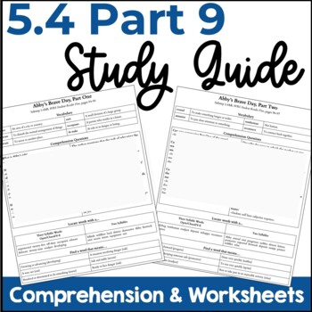 Preview of Substep 5.4 Reading System Part 9 Study Guide