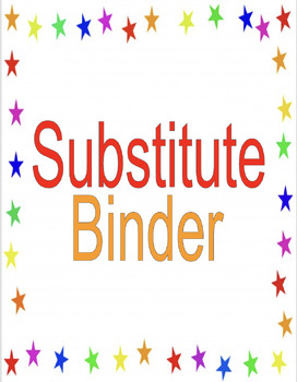 Preview of Substitute Binder 101