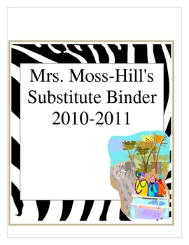 Preview of Substitute Binder