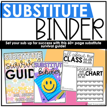 Preview of Substitute Binder - Customizable Sub Binder