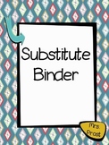 Substitute Binder- EDITABLE!