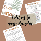 Substitute Binder / EDITABLE