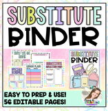 Substitute Binder | EDITABLE