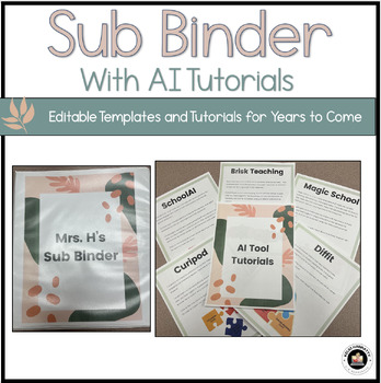 Preview of Substitute Binder - Editable Templates and AI Tutorials