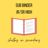 Substitute Binder - Jr/Sr High School