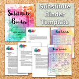Substitute Binder Pages Template