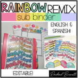 Substitute Binder // Rainbow Remix Bundle 90's retro class