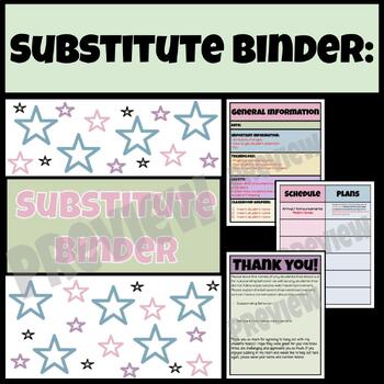 Preview of Substitute Binder- Set Up