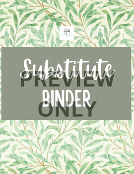 Preview of Substitute Binder Template