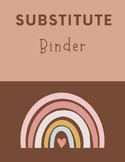 Substitute Binder Template: Short & Long Term