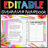 Substitute Folder Printables Editable Sub Notebook