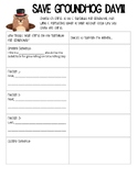 Substitute Groundhog Persuasive Letter Writing Template