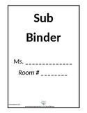 Substitute/Guest Teacher Binder Template