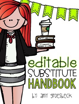 Preview of Substitute Handbook - EDITABLE