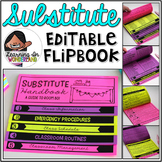 Substitute Handbook - Editable Double-Sided Flip Book {No 