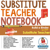 Substitute Notebook | Editable | Dividers and Resource Pages