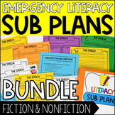 Substitute Plans - Literacy Emergency Sub Plans: Fiction &