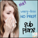 Emergency Sub Plans - Substitute Plans Elementary No Prep 