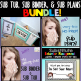 Substitute Plans, Sub Tub, and Binder