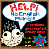 Emergency English Sub Plans for Middle School and High Sch