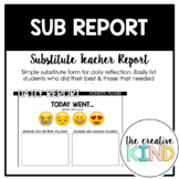 Substitute Report