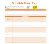Substitute Report Form