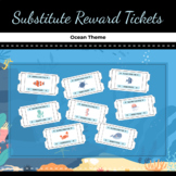 Substitute Reward Tickets - Ocean Theme