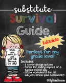 Substitute Survival Guide {EDITABLE}
