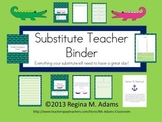 Substitute Teacher Binder- Alligators