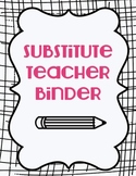 Substitute Teacher Binder Basics {Black & Pink}