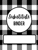 Substitute Teacher Binder (Buffalo Plaid!)