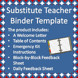 Substitute Teacher Binder Template