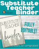 Substitute Teacher Binder and Templates Back-to-School