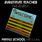 Substitute Teacher Information Foldable for Middle School