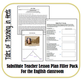 Substitute Teacher Lesson Plan Filler Pack-Standards Based