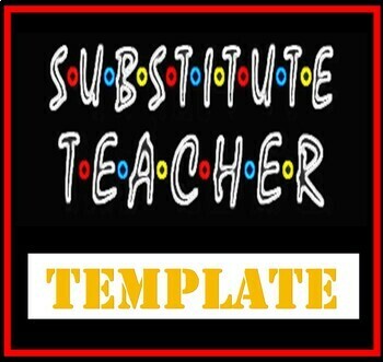 Preview of Substitute Teacher Lesson Plans (Detailed Template)