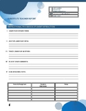 Substitute Teacher Report Form