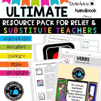 Preview of Substitute Teacher - Ultimate Survival Kit PRINT & WEBSITE LINKS