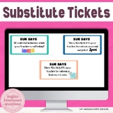 Substitute Tickets for Behavior Management