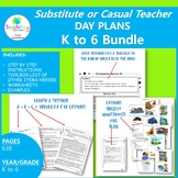 Australian Substitute or Casual Teacher Day Plans Kinderga