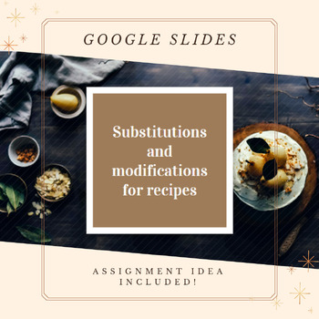 Preview of Substitutions and Modifications Google Slideshow