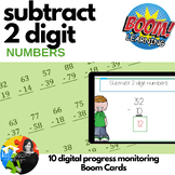 Subtract 2 Digit Numbers 2nd Grade Math | Boom Cards