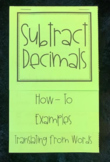 Subtract Decimals - Editable Foldable for 5th Grade Math