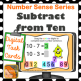Subtract from 10 Number Sense Distance Learning Boom Cards