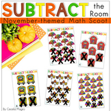 Subtract the Room Subtraction Within Twenty Thanksgiving Scoot