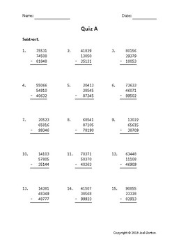 Quiz 1 cs 5° - p3 worksheet