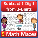 Subtracting 1-Digit from 2-Digit Numbers Within 100 Math M